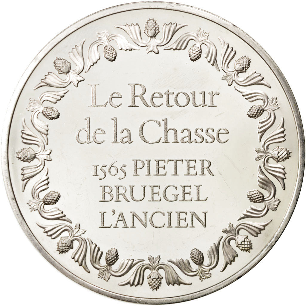 FRANCE, Arts & Culture, French Fifth Republic, Medal, MS(60-62), Silver, 50,...