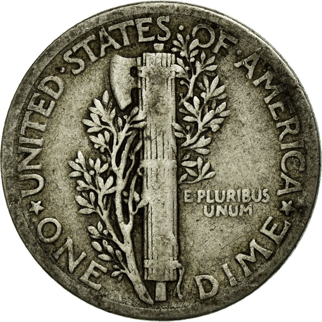 Moneta, Stati Uniti, Mercury Dime, Dime, 1939, U.S. Mint, Philadelphia, MB+
