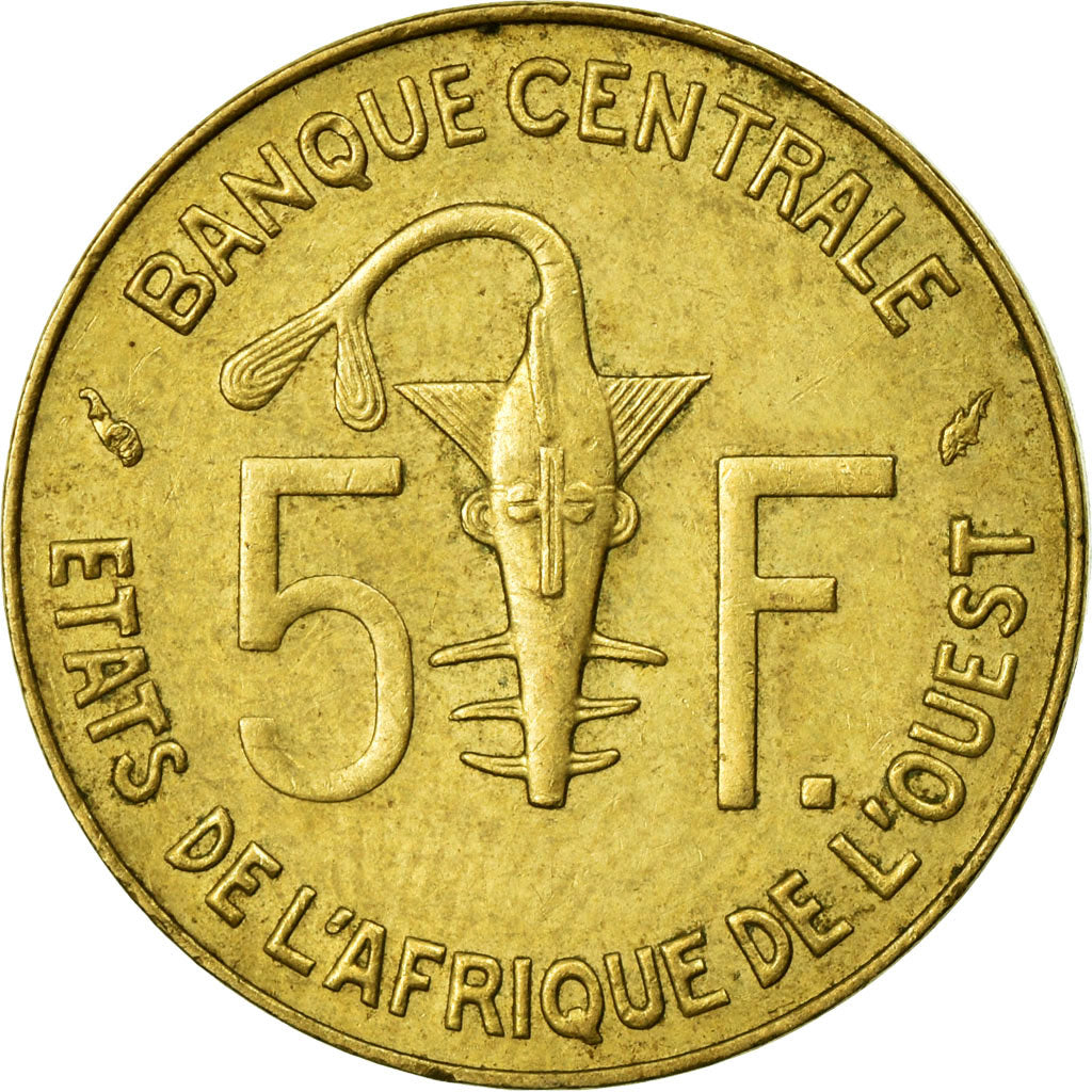 Monnaie, West African States, 5 Francs, 1985, Paris, TTB