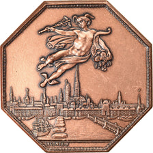 Francia, Token, Chambre de Commerce de Rouen, 1802, Lecomte, SPL+, Bronzo