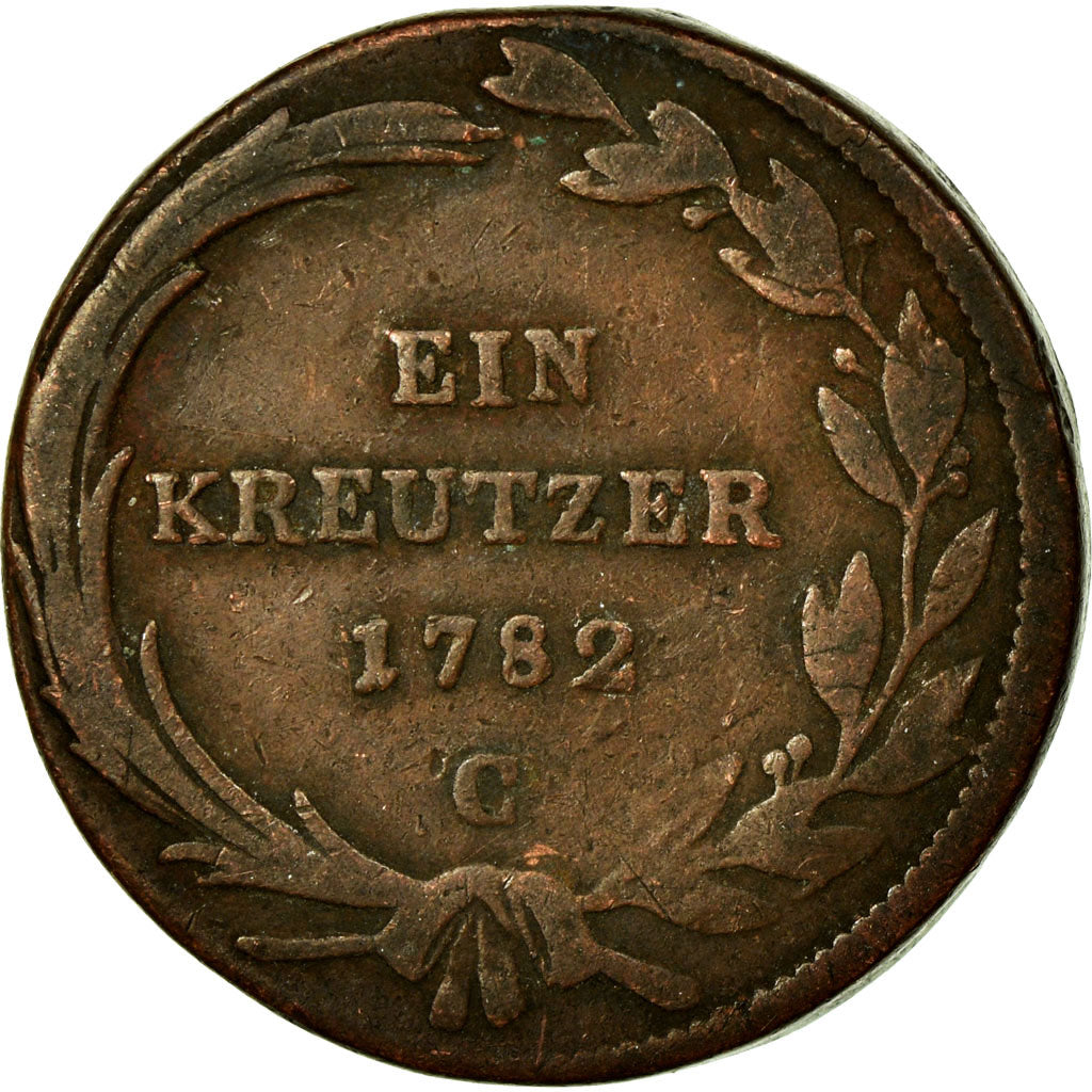 Coin, Austria, Joseph II, Kreuzer, 1782, VF(20-25), Billon, KM:2056