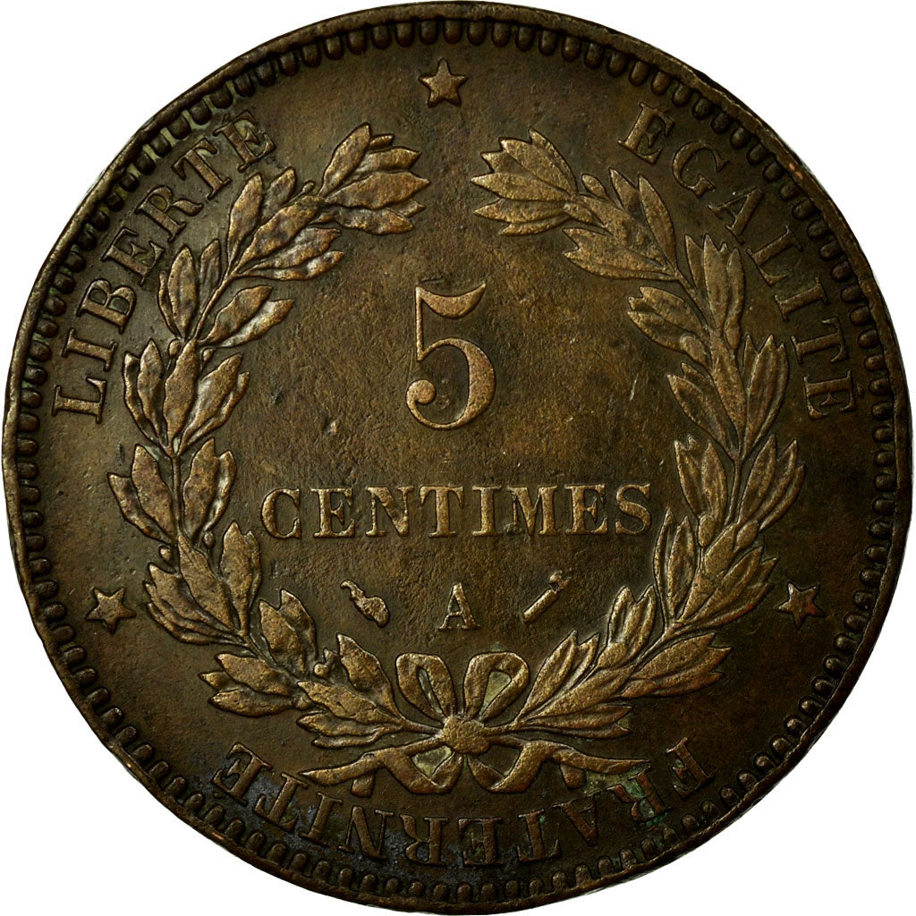 Coin, France, Cérès, 5 Centimes, 1896, Paris, EF(40-45), Bronze, KM:821.1