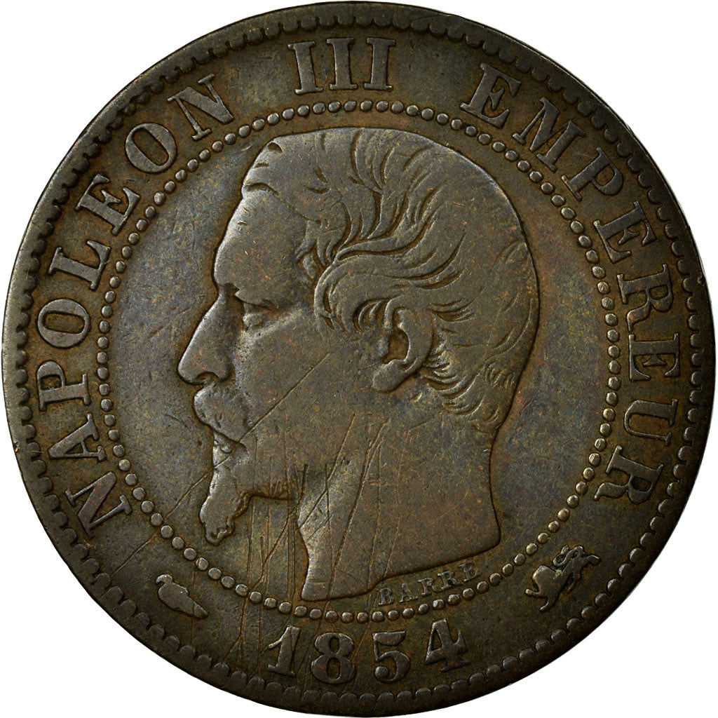 Coin, France, Napoleon III, Napoléon III, 5 Centimes, 1854, Lyons, VF(20-25)
