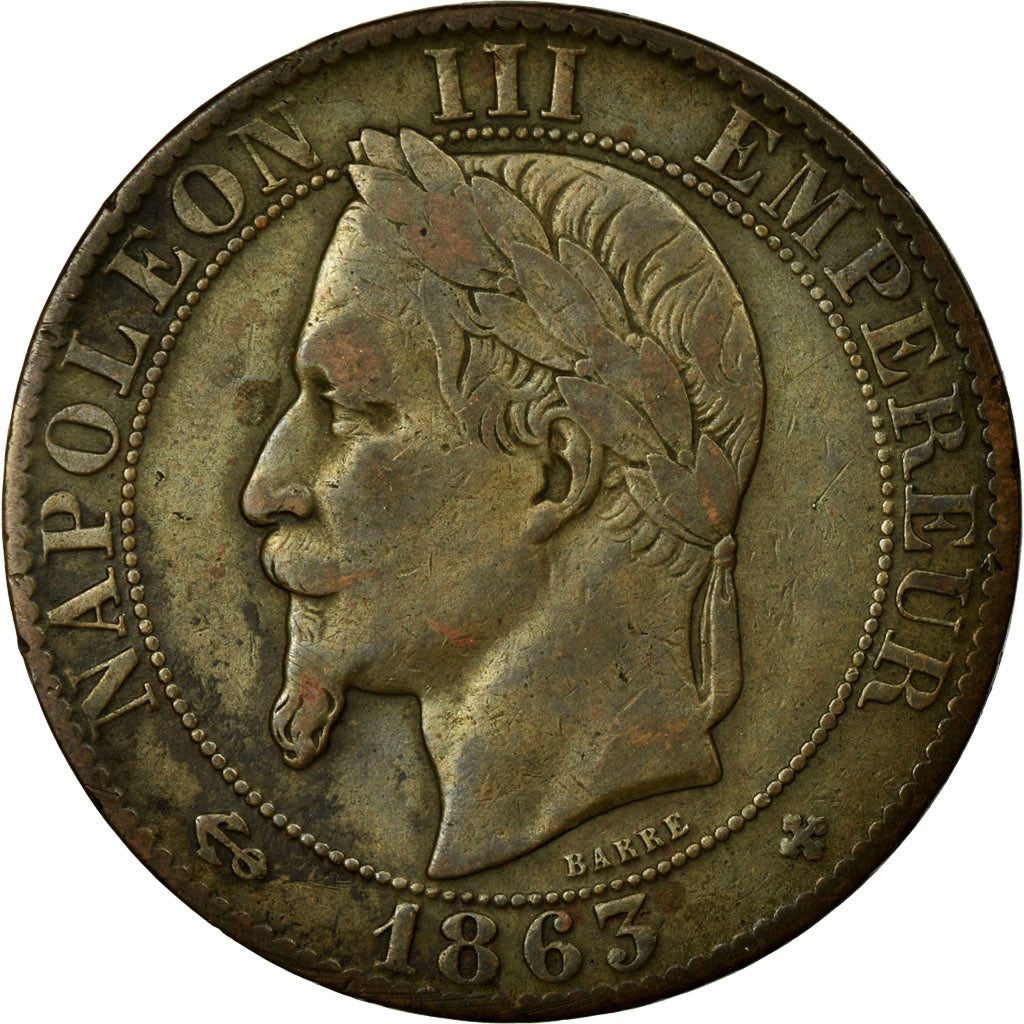 Coin, France, Napoleon III, Napoléon III, 5 Centimes, 1863, Strasbourg