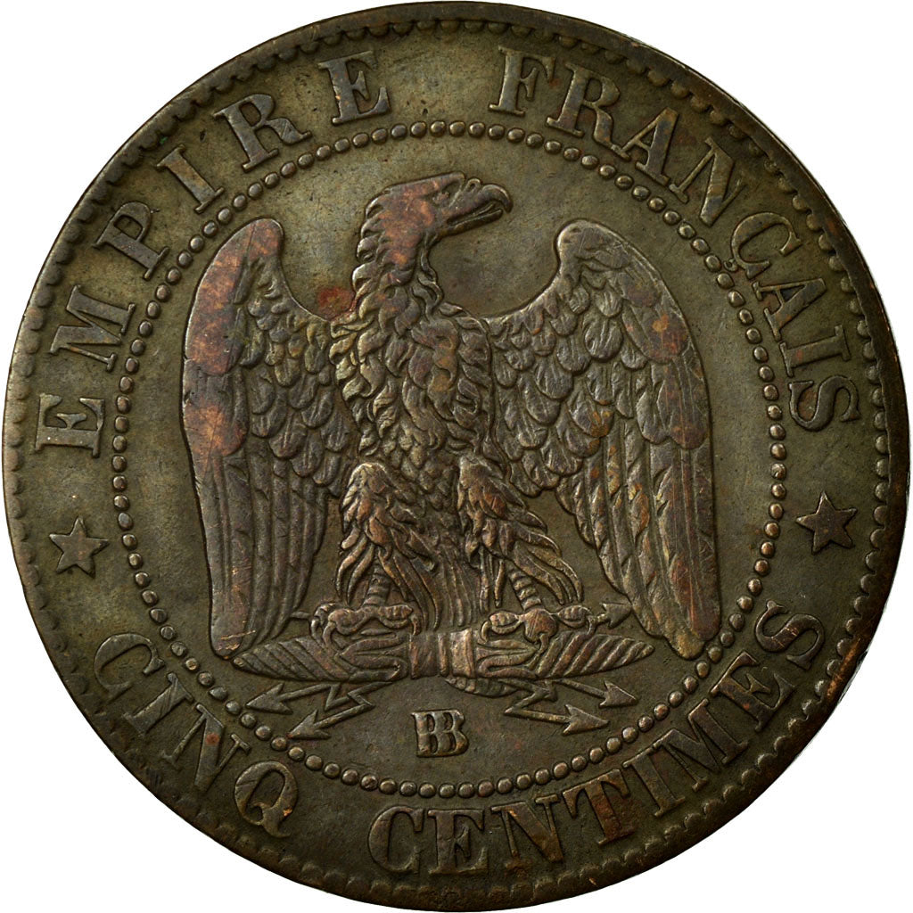 Coin, France, Napoleon III, Napoléon III, 5 Centimes, 1863, Strasbourg