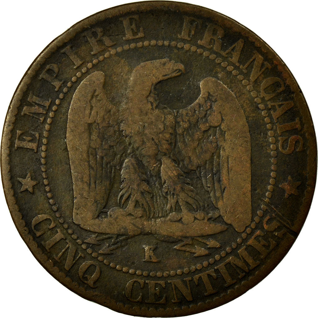 Coin, France, Napoleon III, Napoléon III, 5 Centimes, 1864, Bordeaux