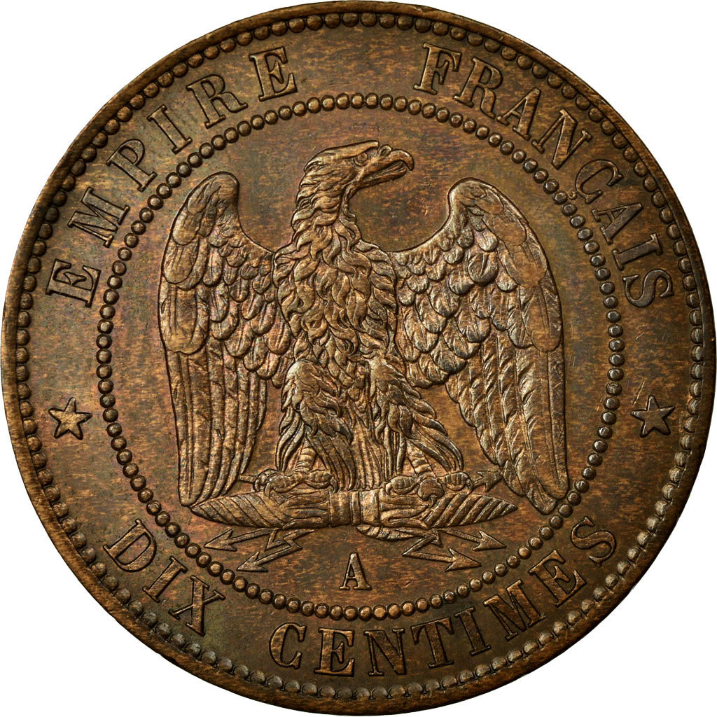 Munten, Frankrijk, Napoleon III, Napoléon III, 10 Centimes, 1853, Paris, ZF+