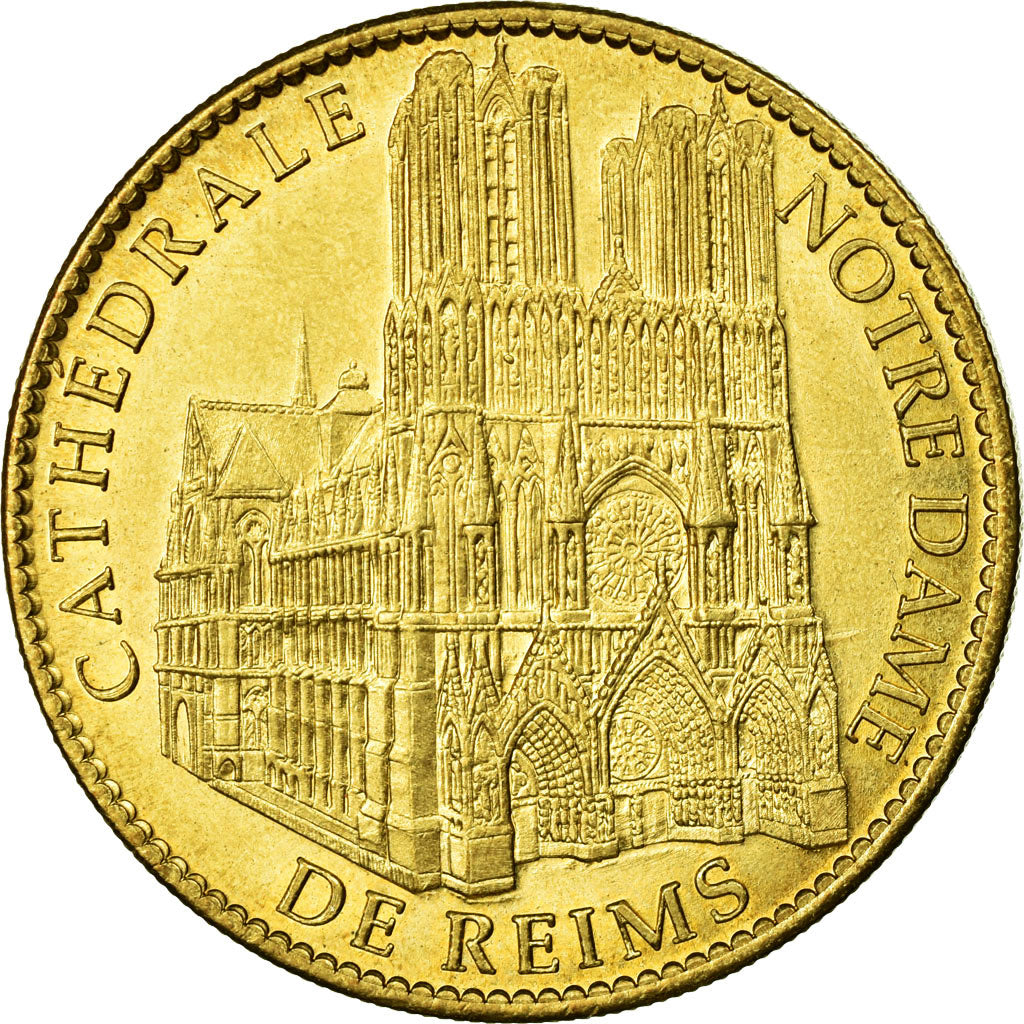 France, Token, Tourist Token, 51/ Cathédrale Notre-Dame - Reims, 2010, Arthus