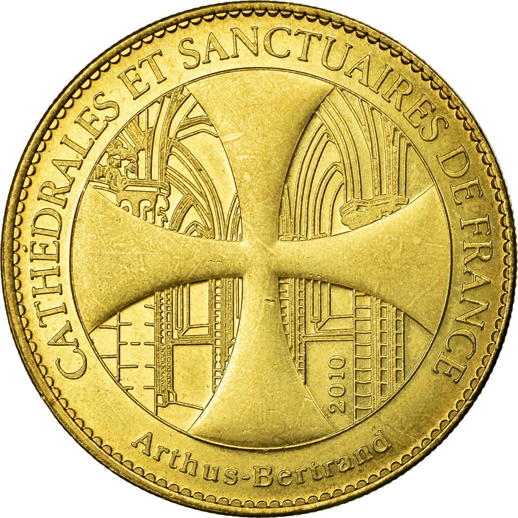 France, Token, Tourist Token, 51/ Cathédrale Notre-Dame - Reims, 2010, Arthus