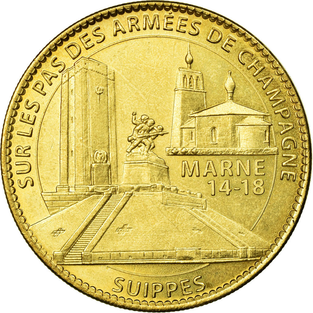 Francia, Token, Tourist Token, Suippes - Armées de Champagne, 2008, Arthus