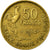 Moeda, França, Guiraud, 50 Francs, 1954, Beaumont - Le Roger, EF(40-45)
