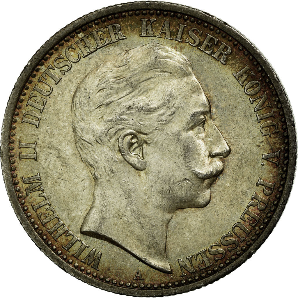 Coin, German States, PRUSSIA, Wilhelm II, 2 Mark, 1905, Berlin, EF(40-45)