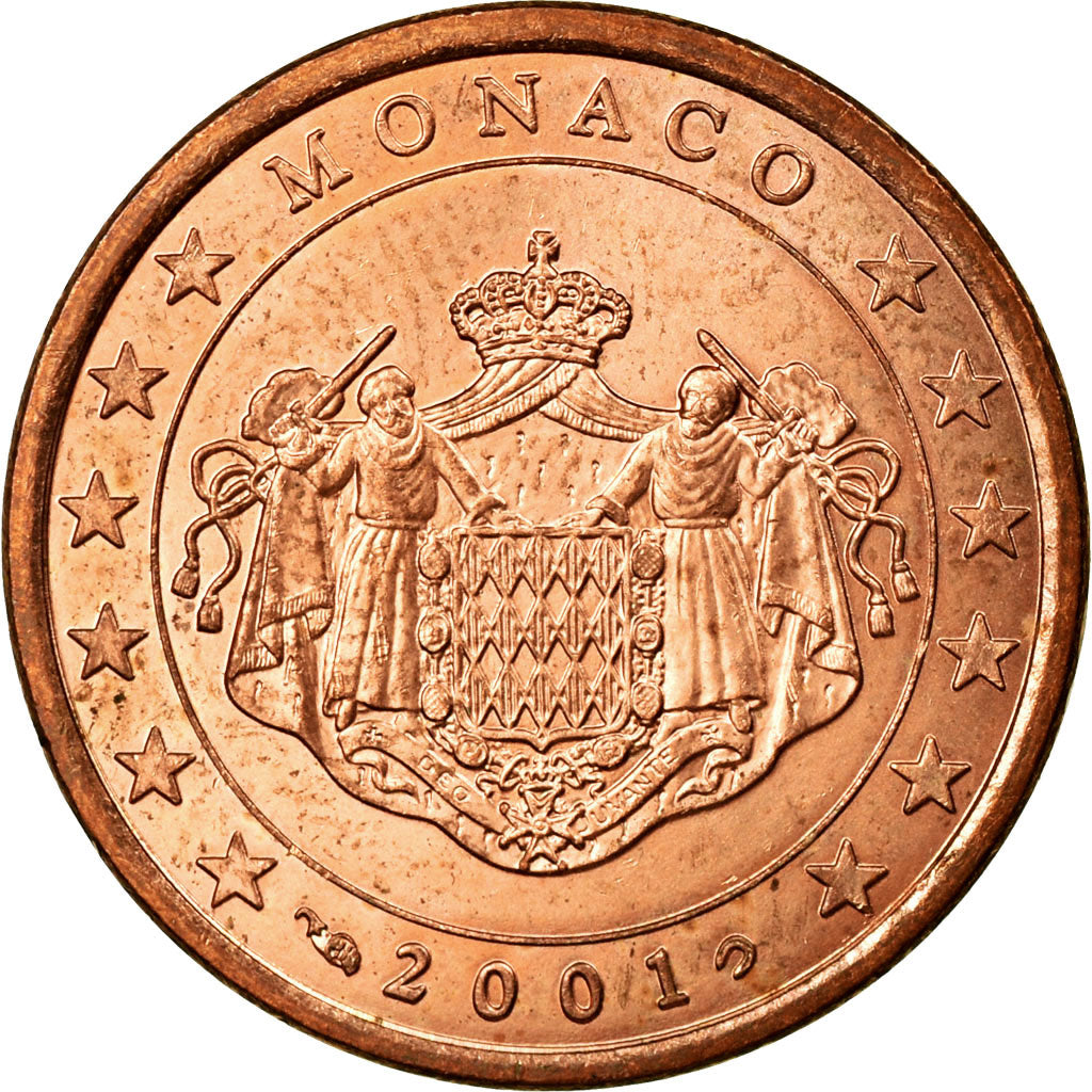 Monaco, 5 Euro Cent, 2001, MS(63), Copper-nickel, Gadoury:MC 174