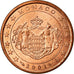 Monaco, 5 Euro Cent, 2001, MS(63), Copper-nickel, Gadoury:MC 174