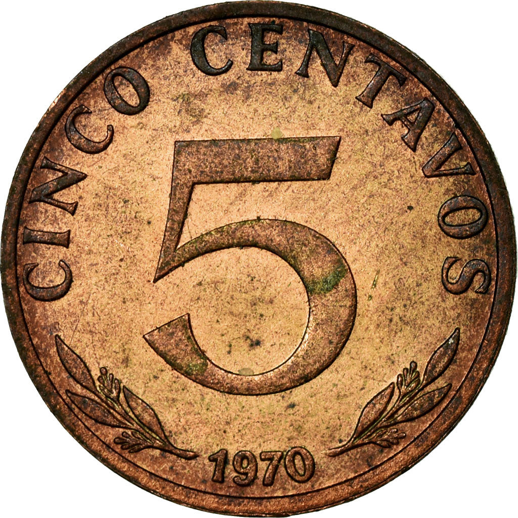 Coin, Bolivia, 5 Centavos, 1970, VF(30-35), Copper Clad Steel, KM:187