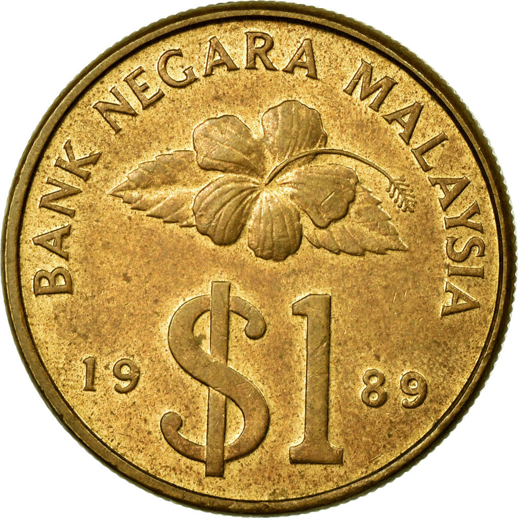 Coin, Malaysia, Ringgit, 1989, EF(40-45), Aluminum-Bronze, KM:54