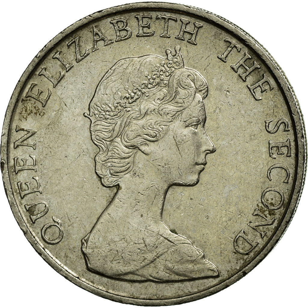 Moneda, Hong Kong, Elizabeth II, 5 Dollars, 1982, MBC, Cobre - níquel, KM:46