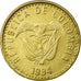 Moneta, Colombia, 100 Pesos, 1994, BB, Alluminio-bronzo, KM:285.1