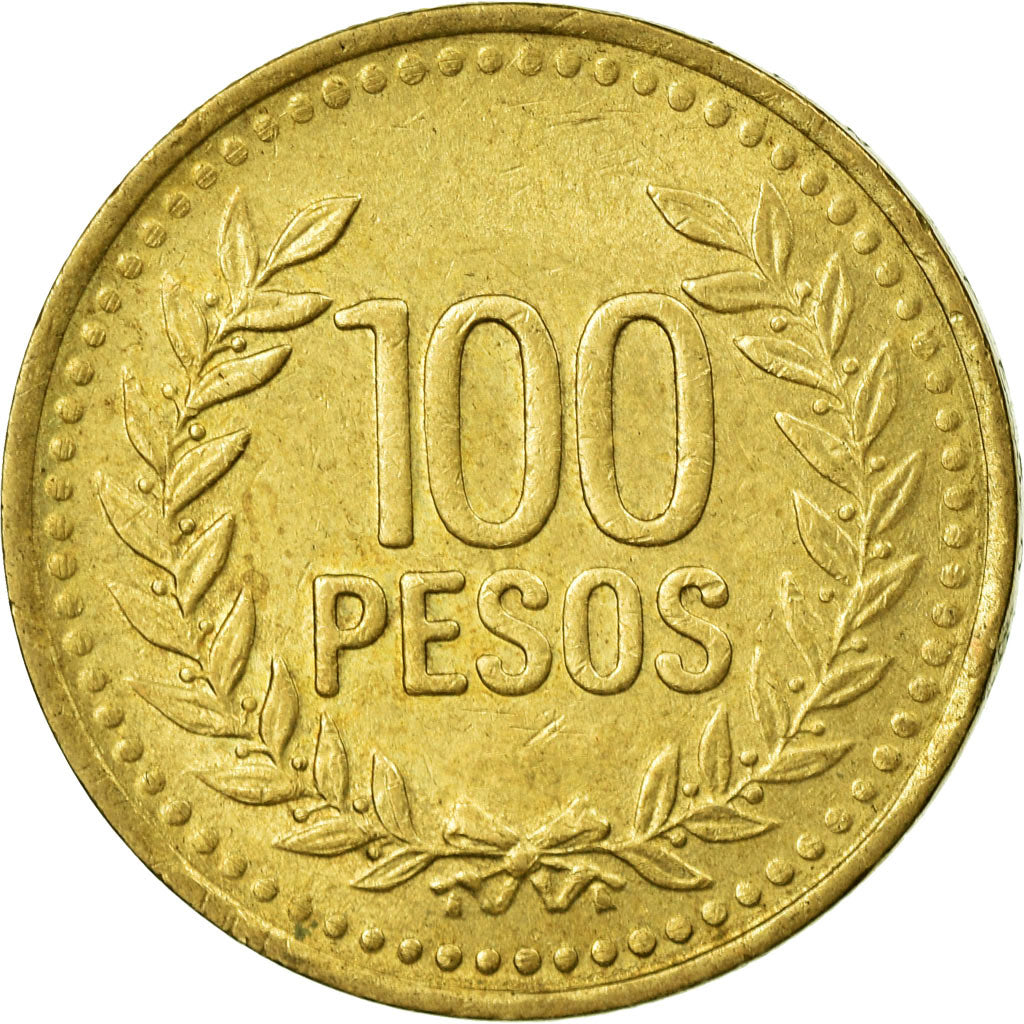 Moneta, Colombia, 100 Pesos, 1994, BB, Alluminio-bronzo, KM:285.1