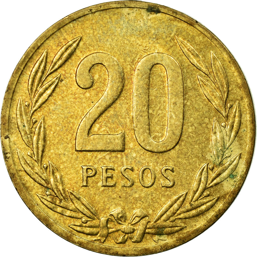 Monnaie, Colombie, 20 Pesos, 1987, TB+, Aluminum-Bronze, KM:271