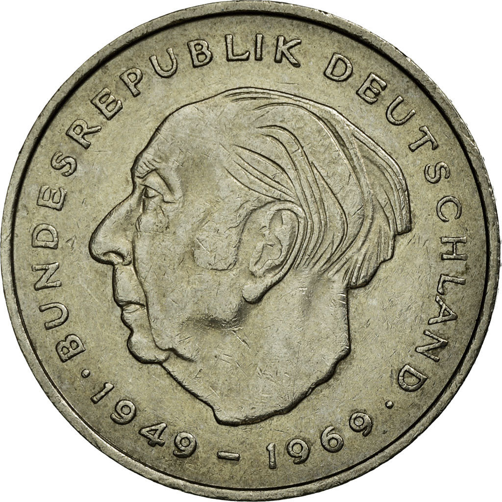 Munten, Federale Duitse Republiek, 2 Mark, 1974, Hambourg, ZF, Copper-Nickel