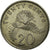 Moneta, Singapur, 50 Cents, 1989, British Royal Mint, EF(40-45), Miedź-Nikiel