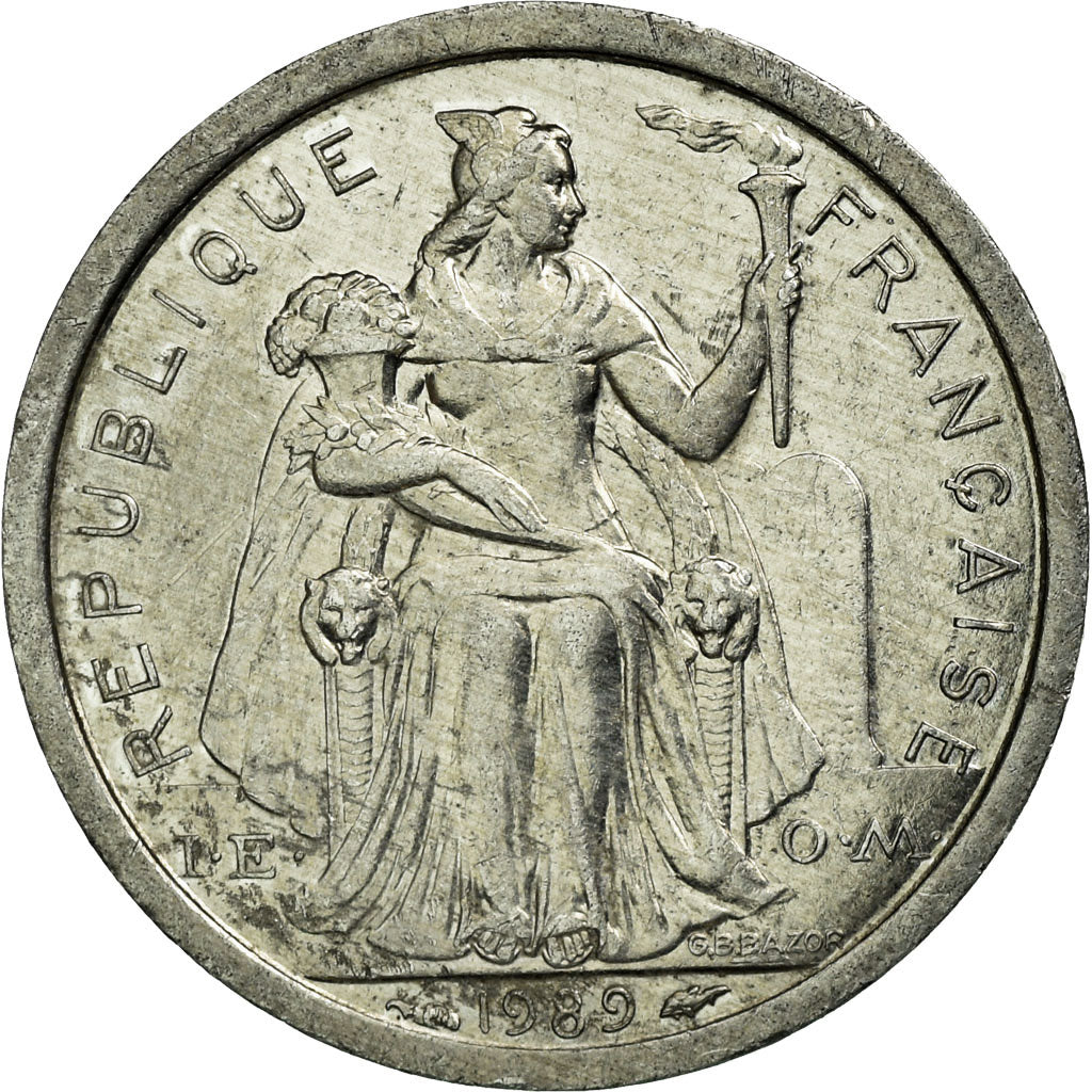 Munten, Nieuw -Caledonië, Franc, 1989, Paris, PR, Aluminium, KM:10
