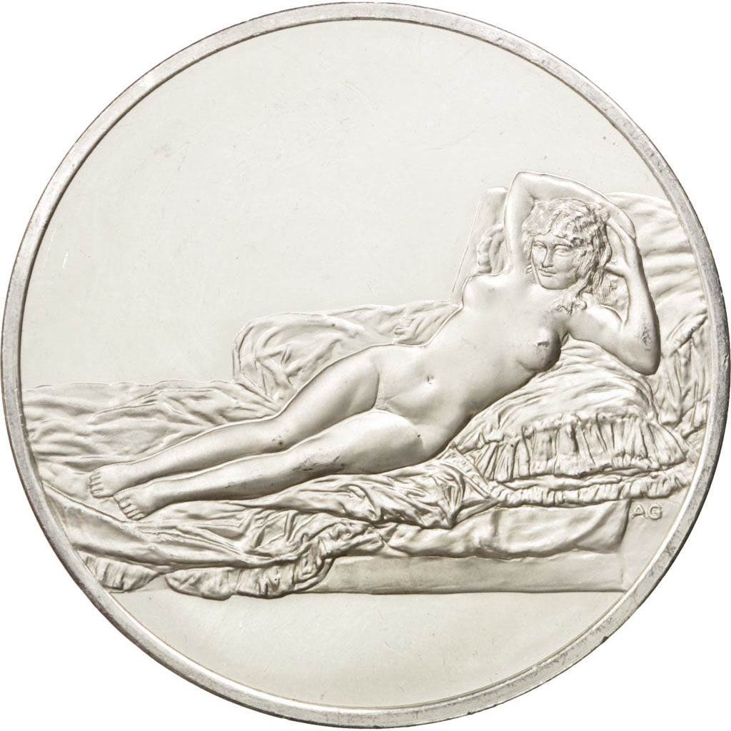 FRANCE, Arts & Culture, French Fifth Republic, Medal, MS(60-62), Silver, 50,...