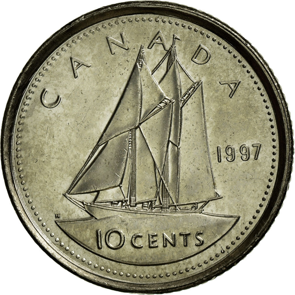 Munten, Canada, Elizabeth II, 10 Cents, 1997, Royal Canadian Mint, Ottawa, PR