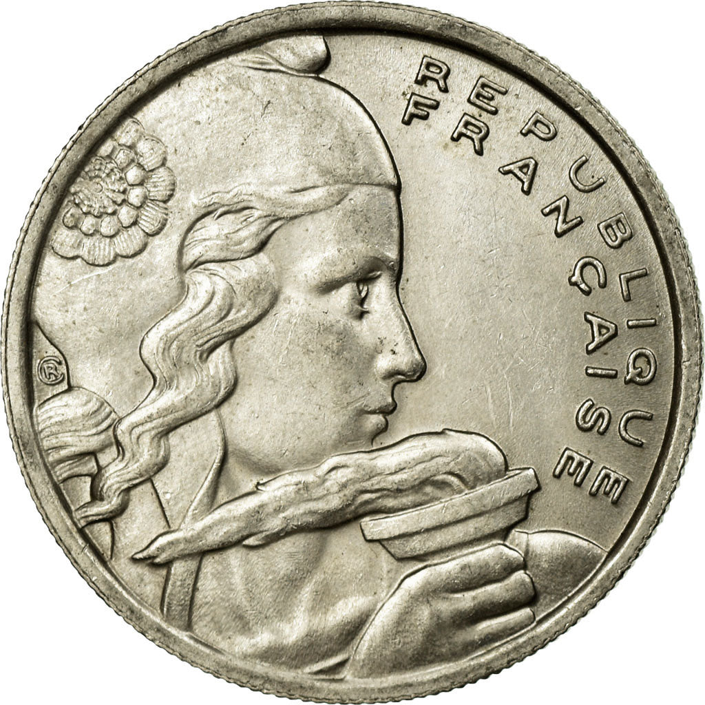 Moeda, França, Cochet, 100 Francs, 1954, Beaumont - Le Roger, AU(55-58)