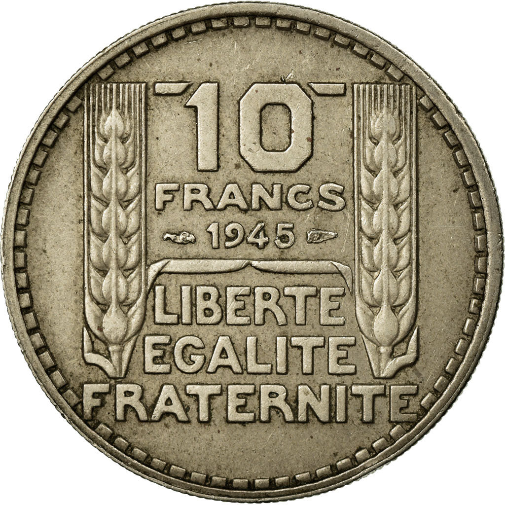 Munten, Frankrijk, Turin, 10 Francs, 1945, Paris, ZF, Copper-nickel, KM:908.1