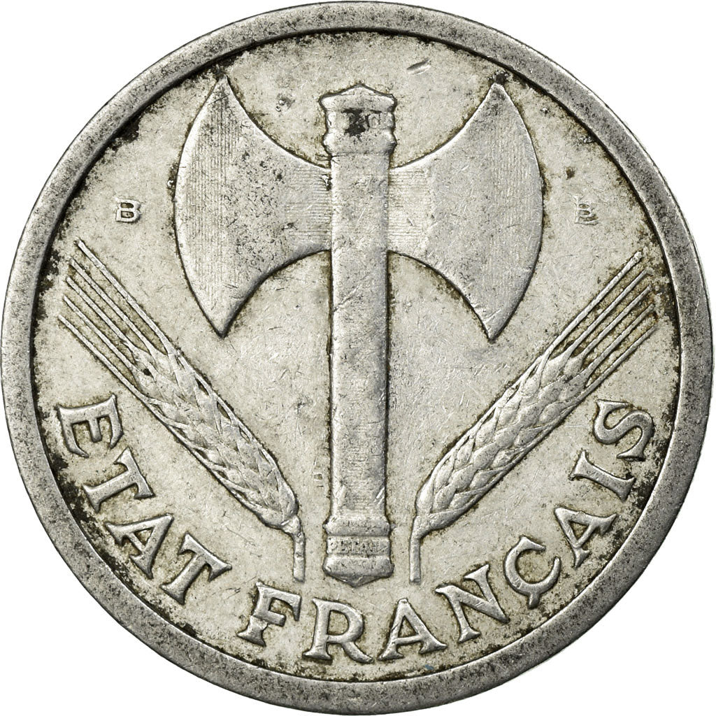 Moneta, Francja, Bazor, 2 Francs, 1943, Beaumont - Le Roger, VF(20-25)