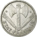 Moneta, Francia, Bazor, Franc, 1943, Rouen, BB, Alluminio, KM:902.2, Gadoury:471
