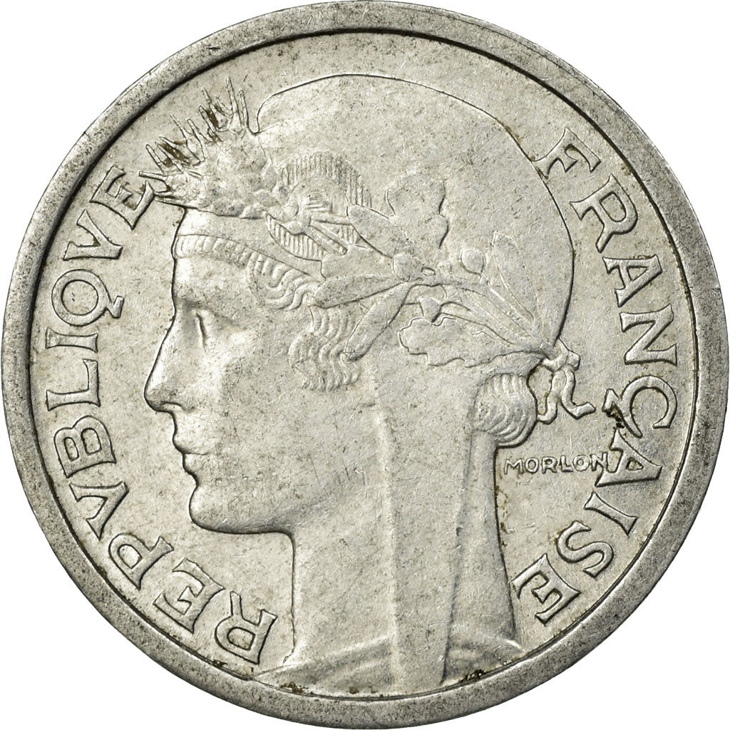 Coin, France, Morlon, Franc, 1945, Beaumont - Le Roger, VF(20-25), Aluminum