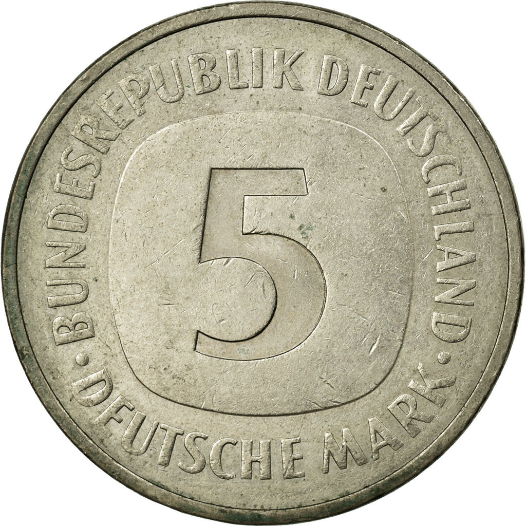 Coin, GERMANY - FEDERAL REPUBLIC, 5 Mark, 1976, Hamburg, VF(30-35)