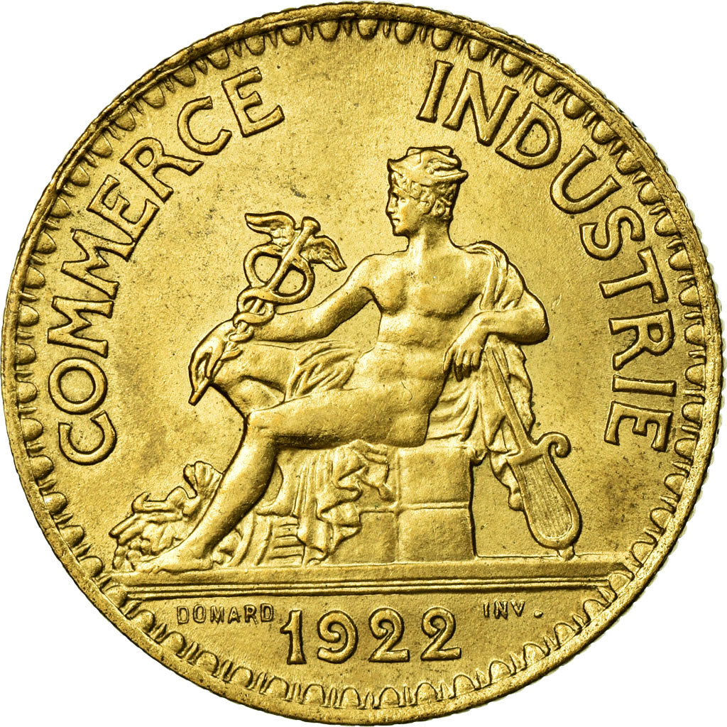 Coin, France, Chambre de commerce, 2 Francs, 1922, Paris, AU(55-58)