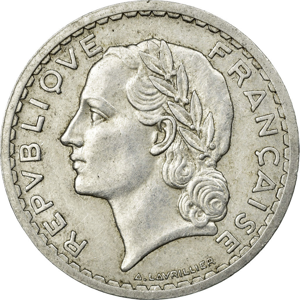 Monnaie, France, Lavrillier, 5 Francs, 1946, Castelsarrasin, TTB, Aluminium