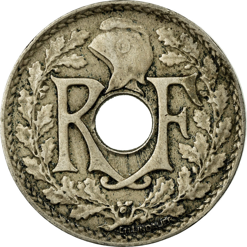 Munten, Frankrijk, Lindauer, 25 Centimes, 1918, FR, Copper-nickel, KM:867a