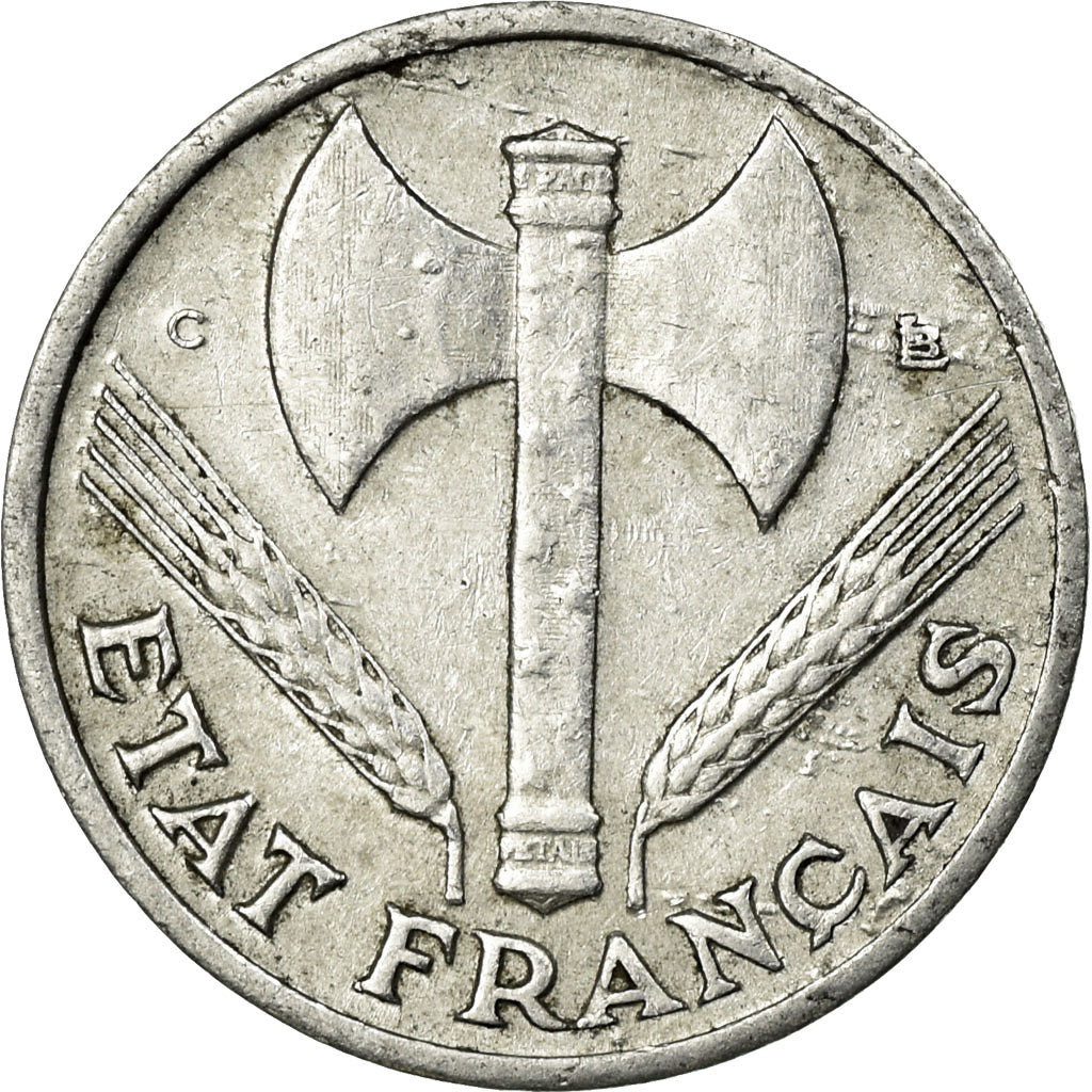Münze, Frankreich, Bazor, 50 Centimes, 1944, Castelsarrasin, SS, Aluminium