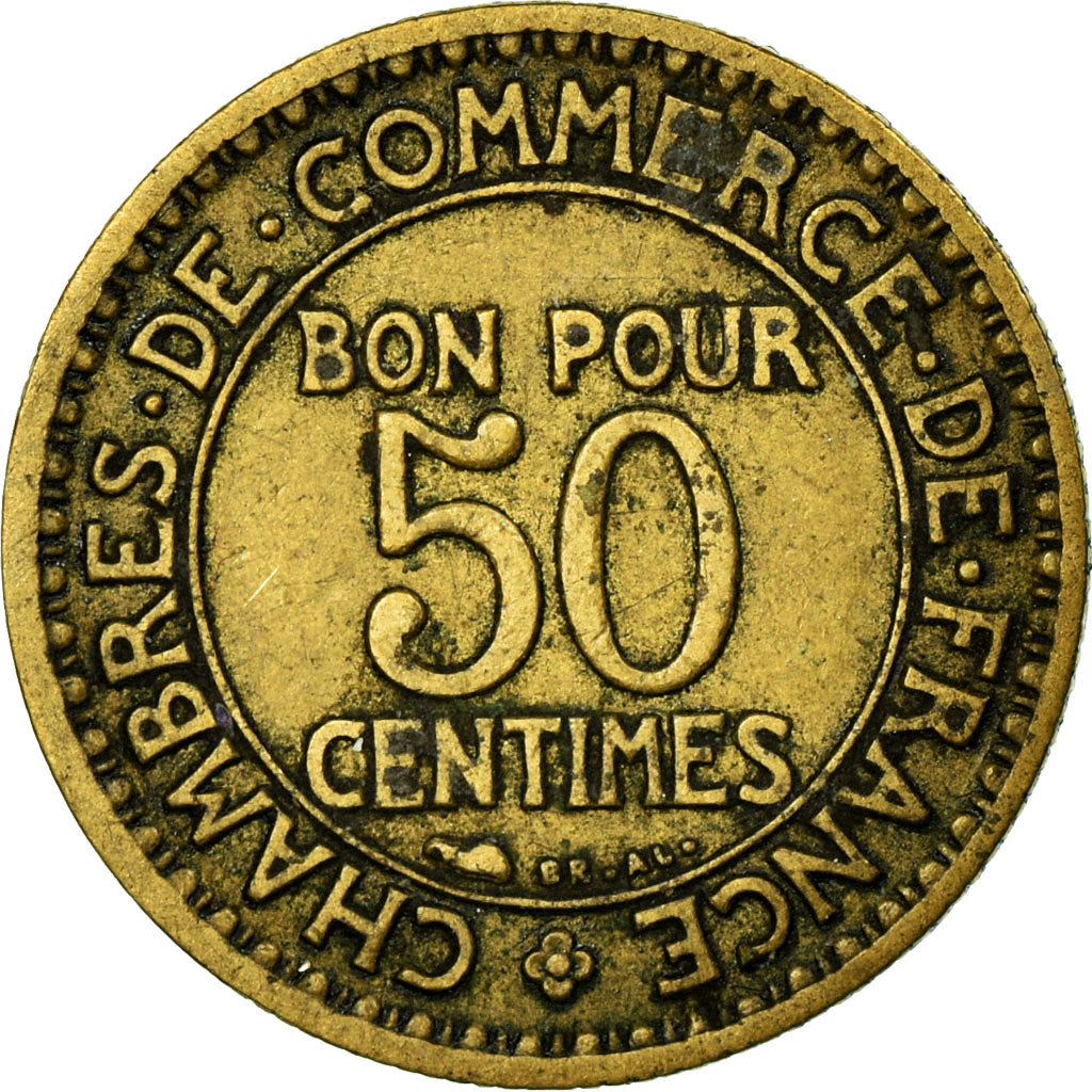 Coin, France, Chambre de commerce, 50 Centimes, 1929, Paris, VF(20-25)
