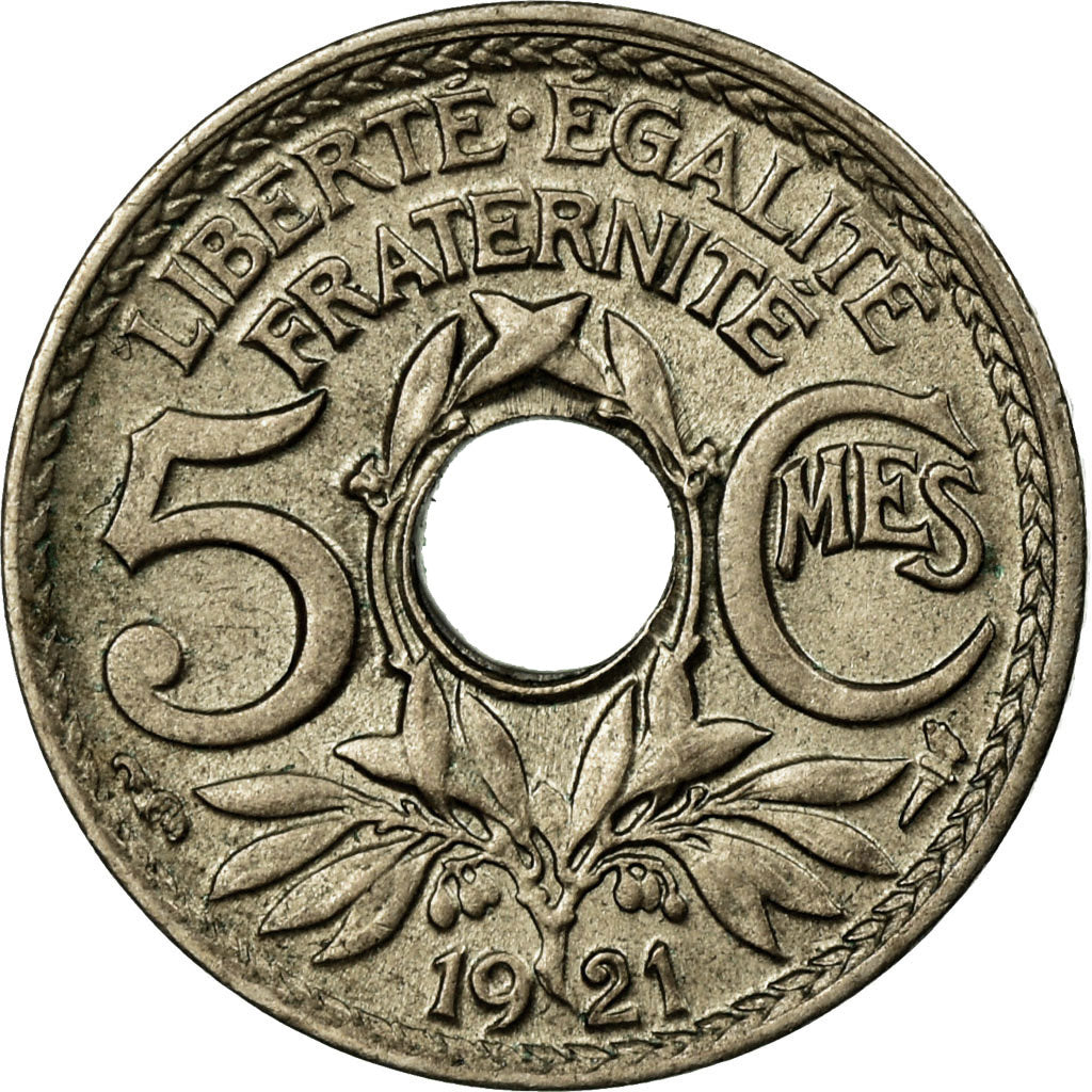 Monnaie, France, Lindauer, 5 Centimes, 1921, Paris, SPL, Copper-nickel