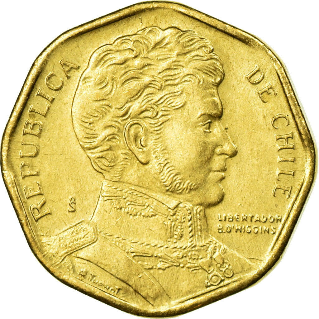 Coin, Chile, 5 Pesos, 1992, Santiago, EF(40-45), Aluminum-Bronze, KM:229