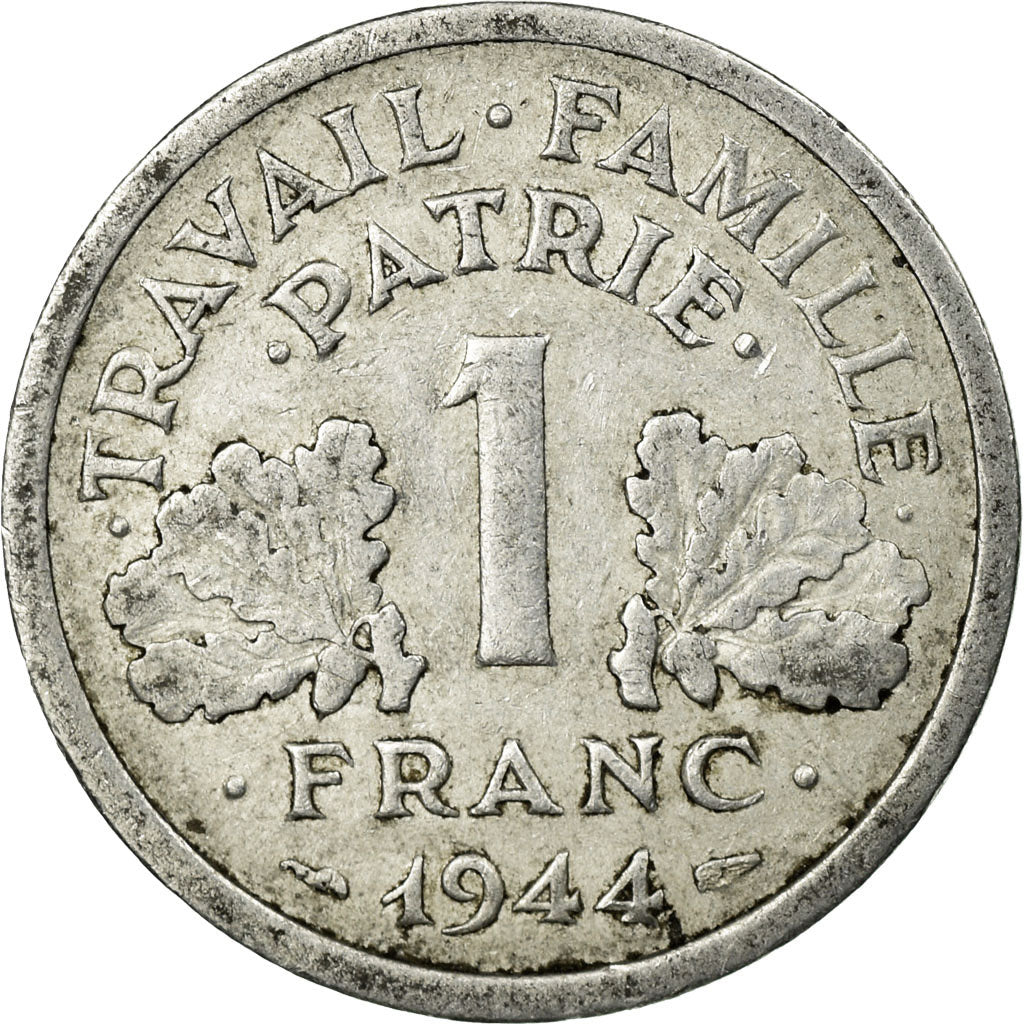 Münze, Frankreich, Morlon, Franc, 1944, Castelsarrasin, S, Aluminium