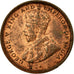 Coin, Ceylon, George V, 1/2 Cent, 1912, VF(30-35), Copper, KM:106