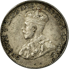 Coin, Ceylon, George V, 10 Cents, 1913, VF(30-35), Silver, KM:104