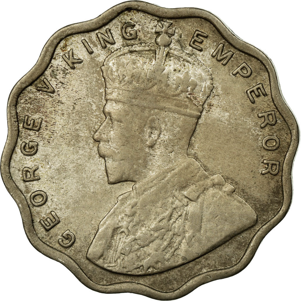 Coin, INDIA-BRITISH, George V, Anna, 1927, EF(40-45), Copper-nickel, KM:513