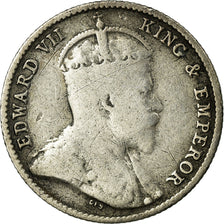 Coin, Ceylon, Edward VII, 10 Cents, 1903, EF(40-45), Silver, KM:97