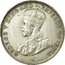 Coin, Ceylon, George V, 10 Cents, 1926, EF(40-45), Silver, KM:104a