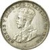 Coin, Ceylon, George V, 10 Cents, 1926, EF(40-45), Silver, KM:104a