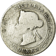 Coin, Ceylon, Victoria, 10 Cents, 1892, VF(20-25), Silver, KM:94